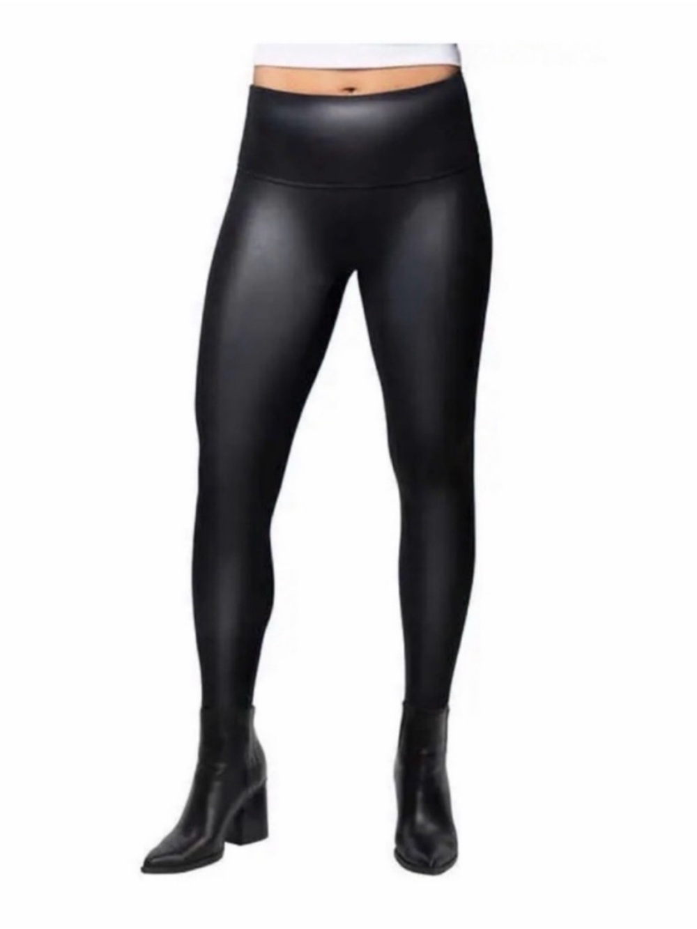 Jane and Bleecker Faux Leather Black Leggings